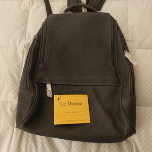 Le Donne leather backpack, new with tags